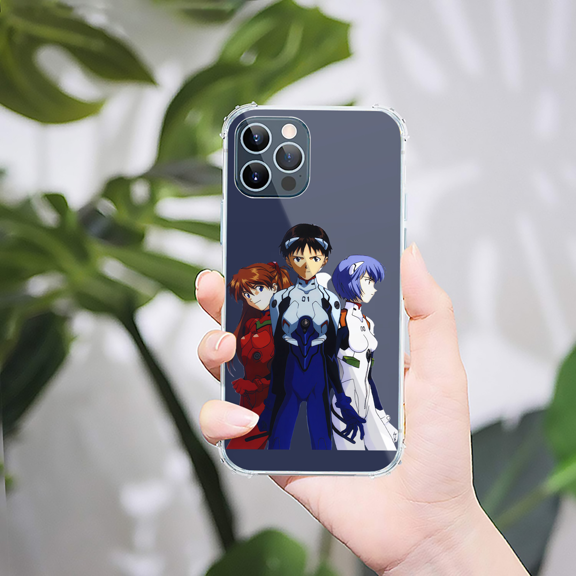 （画像用） EVA 新世紀エヴァンゲリオン 【iPhone 12シリーズ対応】透明スマホケース（クリアソフトケース）